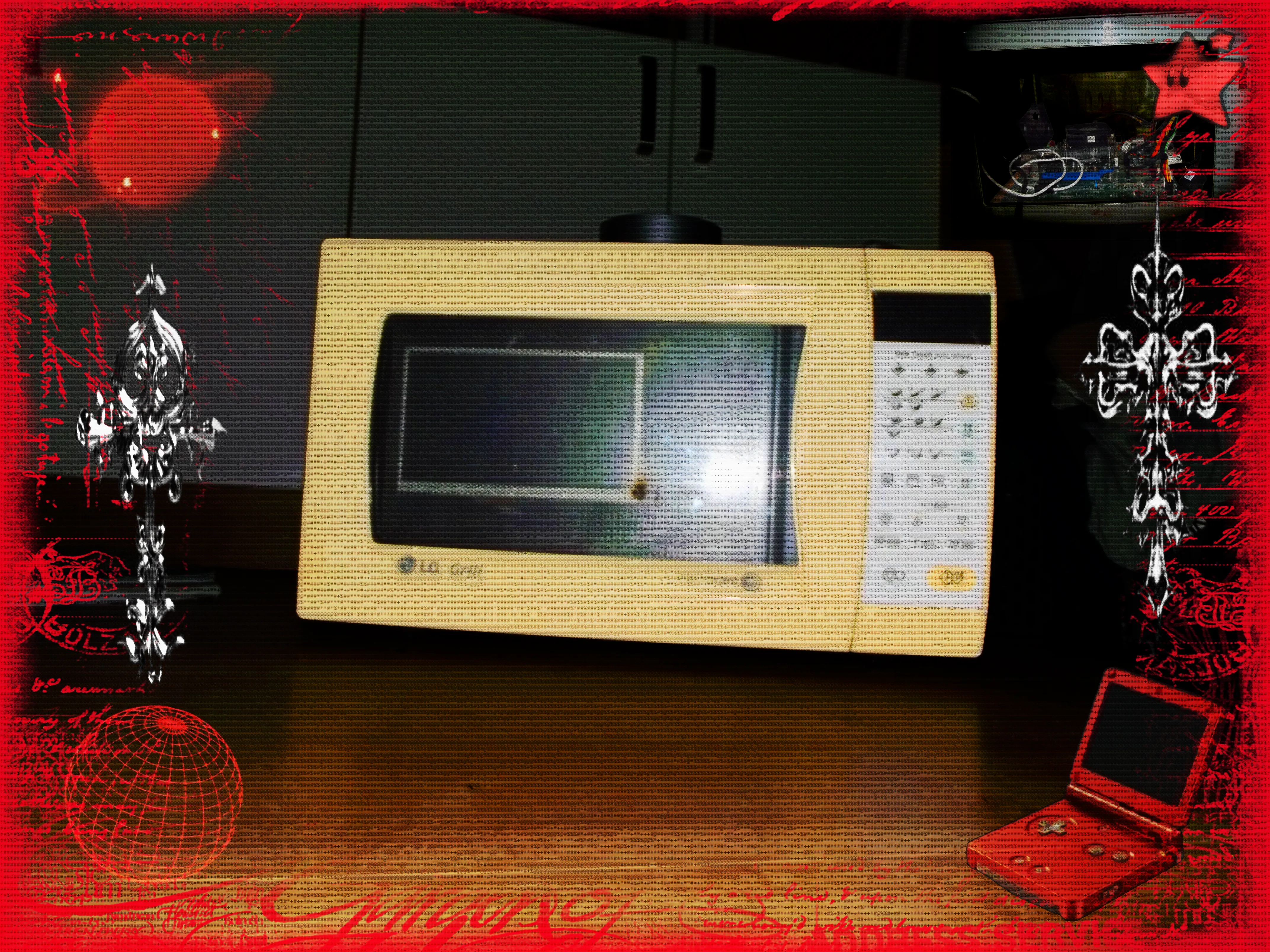 picture of my microwave pc